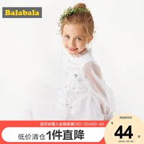 Balabala childrens dress autumn dress Korean children baby princess dress girl dress
