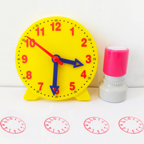 Primary school students understand clock learning tools Childrens clock model Primary school first grade mathematics clock teaching aids linkage mold