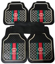 Kuqi car mat latex universal thick non-slip no odor waterproof can be cut easy to clean car pad single piece