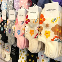 Socks Children East Gate Cartoon Flowers Boat Socks South Korea Cute Little Rabbit girl shallow mouth anti-slip cotton invisible socks
