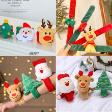 Рождественские подарки для детей хлопающий круг Санта - Клаус, лосиная браслет, детский сад, подарочная пряжка