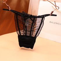 Transparent thong mesh hollow sexy panties light low-waisted ladies summer comfortable adult pants confused