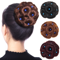 Wig upgraded version of Pearl grab clip flower head wig ball head hairclip nine flowers invisible natural hair bag