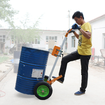 Oil bucket truck eagle mouth mouthpiece hand push plastic barrel clip forklift iron bucket trailer pull oil bucket artifact cart