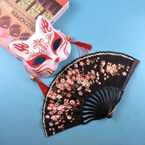 Fox mask and wind Japanese Kindergarten Childrens Day performance props ancient wind half face fairy cat face mask tremble