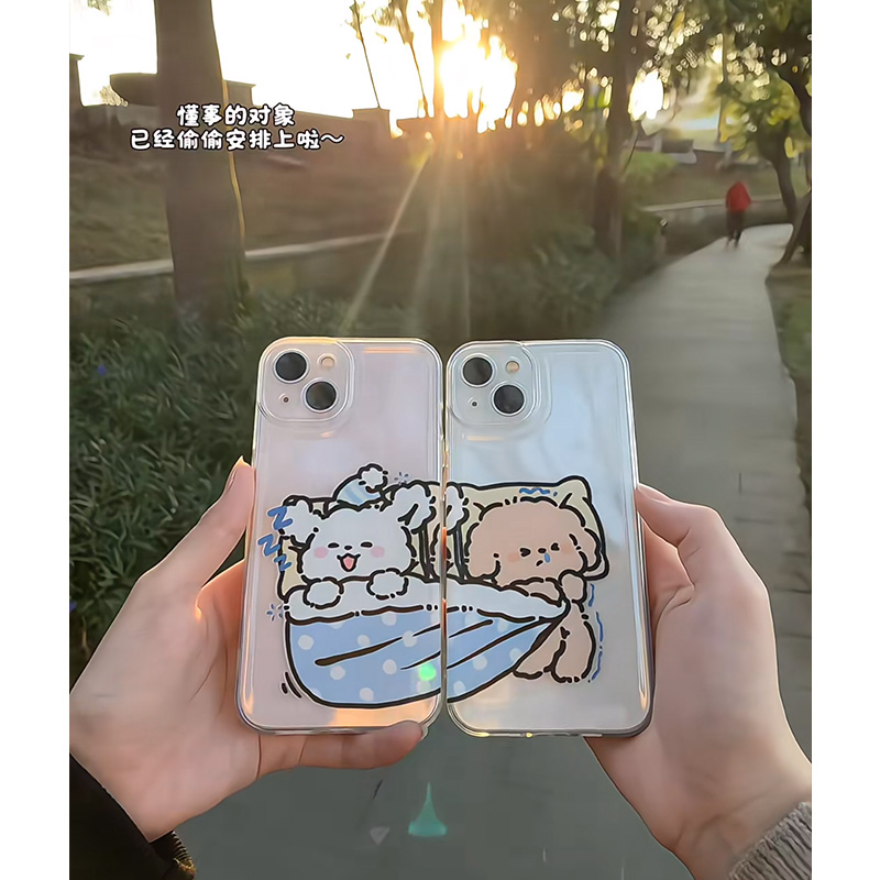 情侣小狗手机壳适合啥处些机型。有什么处些高颜值力荐?