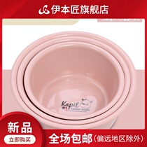 Washing clothes household plastic small round washbasin large thick baby dormitory three-piece Basin new medium basin basin Basin