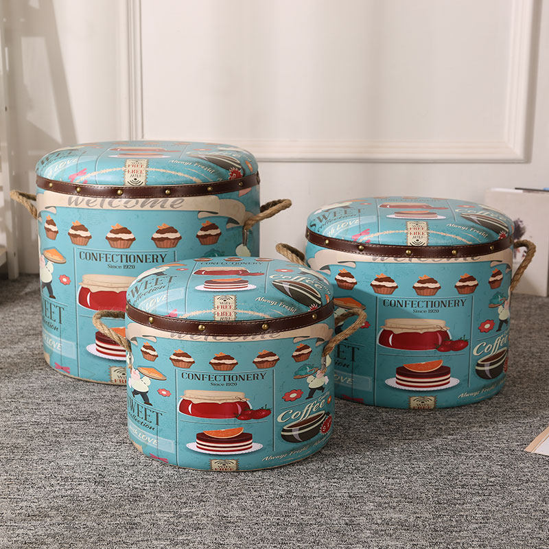 Storage stool storage stool can sit for shoes stool living room cartoon wearing shoes small stool home door storage box to accompany reading stool