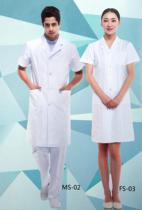 Shanghai Shenglanxin male and female doctors short-sleeved summer white coat doctors clothing white coat