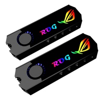 m2 solid state radiator vest piece 2280SSD PCI-e radiator NVME NGFF rgb silent fan