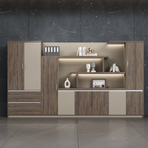 Boss bookcase background Cabinet Office filing cabinet storage cabinet against Wall data Cabinet partition locker light luxury fashion