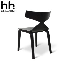 Original designer chair restaurant hotel log chair cafe chair negotiation chair modern simple horn chair