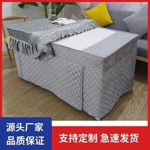 New winter thickened simple rectangular uncovering electric stove cover coffee table automatic lifting electric heating table fire cover cover