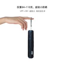 84g Japan ultralight sun-shading and rain-use and small portable sun umbrella sunscreen Anti-UV pencil umbrella female