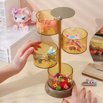 Childrens hair accessories storage box baby girl princess multi-layer earrings jewelry hair ring rope clip rubber band dressing and finishing