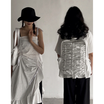 Jiang classmate original white pleated series backpack laptop 14 inch female 15 6 inch for Apple etc.