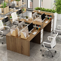 Financial office desks and chairs co-office desk double screen clerk desk furniture station