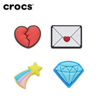 Crocs Crocs Smart star accessories Hole shoes Flower pattern Love letter heartbreak Diamond stars