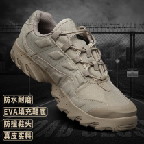 Military fans outdoor mens shoes spring and autumn sports shoes mountain climbing hiking shoes tactical waterproof breathable non-slip low-top mountaineering shoes men