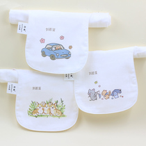 Name stickers sweat towel personalized custom 100% cotton Cute kindergarten baby cartoon sweat towel with name