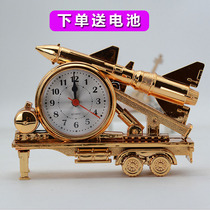 Creative rocket alarm clock cool model student gift bedside clock study bedroom decoration crafts ornaments