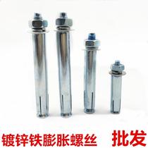 Expansion screw extended ultra-fine galvanized expansion bolt super long metal expansion bolt m12 National Standard Iron expansion tube m6m8m10