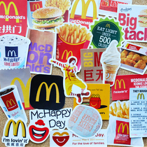 McDonald's M-Book Golden Arch Sticker Fried Chicken Burger Fast Food Sticker Sketch Fun Mobile Phone Computer Skateboard Decoration