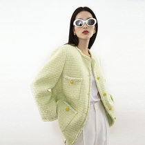 SOULKISS Wide shoulder small fragrant wind jacket B into the new Chic Four color Early spring Casual Green Blouse Women