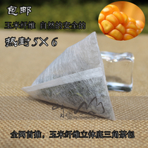 100 5*6 corn fiber heat sealing three-dimensional triangle four-corner empty tea bag tea bag tea bag flower tea bag