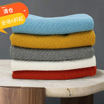 Sample-board room Love Marsee twill cross floral red yellow pink grey light blue rice white sofa bed tail lap blanket