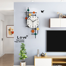 Modern simple household fashion atmospheric personality wall clock Light luxury decorative clock wall Nordic watch wall clock Living room