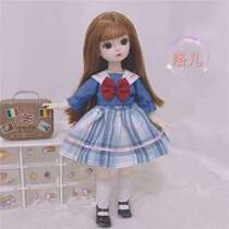 6 minutes 30cm bjd Bameng than Japanese doll college style uniform dress dress Dress Doll Girl Toy