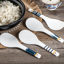 Japanese style and wind ceramic rice spoon household high temperature resistant rice spoon rice cooker spoon rice shovel rice shovel home