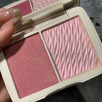 Lancome high-gloss repair plate matte glitter face brightening natural three-dimensional nasal shadow blush one-piece disc dual-purpose