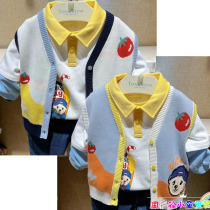 22 Spring paragraph TW baby boy baby Bear knit waistcoat sweater vest T0VK225203K sweater T0MW225206K
