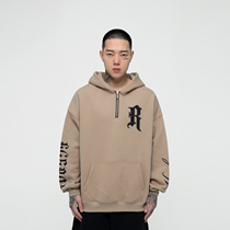 FDR beauty wave couples clothes mens national tide hooded zipper print hoodie high street loose casual long sleeve top tide tide