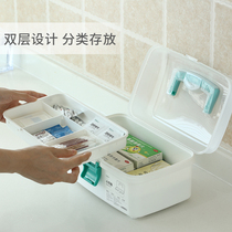  FaSoLa small medicine box Medicine box Family small first aid box Student dormitory small family medicine storage portable