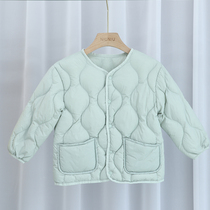 Childrens light down jacket liner Small boy boy child girl baby short baby autumn and winter ultra-light 90 velvet jacket