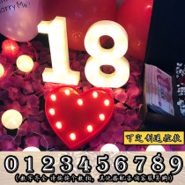 led Remote Control Letter light marryme marry me confession Valentines Day surprise trunk proposal birthday 520