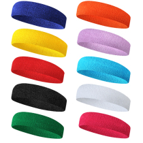 Sports headband yoga basketball running sweat-absorbing anti-perspirant headband hoop wash face hairband mens and womens fashion headscarf