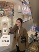ASM ANNA ◆ Maisel suit ~ foreign-style herringbone pattern 100 wool coat woolen suit jacket women autumn and winter