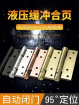 Invisible door hinge Hydraulic buffer spring Automatic closing rebound Closed door positioning secret door Wooden door hinge door closer