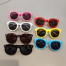 ins South Korean childrens sunglasses online red baby sunglasses male and female children white anti-UV glasses sunglasses