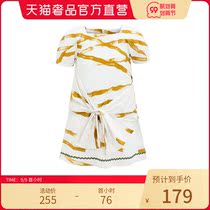 Pider BB abstract line bow dress
