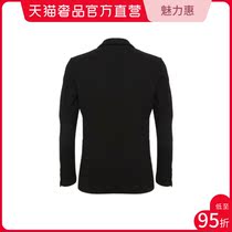 (End-of-season Clearance)blackgateone black flat split collar long-sleeved blazer