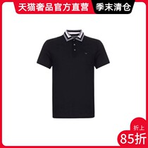 EMPORIO ARMANI Armani MULTICOLOR BLEND LOGO STRIPE SIMPLE MENs SHORT SLEEVE LAPEL POLO SHIRT