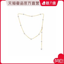(New shelves) Zhuella18k gold Japan akoya Sea drops 4-5 6-7mm pearl necklace