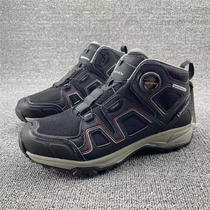 South Koreas foreign trade exports original single rotating button-free non-slip wear-resistant mens high-top outdoor hiking shoes