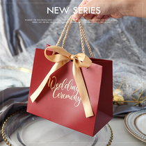 2021 new wedding wedding candy box tote bag wedding candy gift box paper empty box