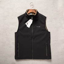 Autumn and winter soft shell plus velvet vest outdoor sports mens fleece large size windproof warm waistcoat casual wild vest